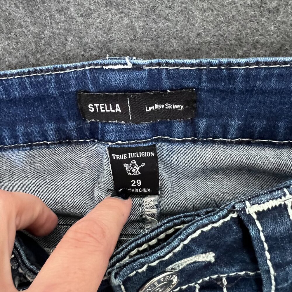 True Religion STELLA LOW RISE Skinny sz 29 - Picture 7 of 8
